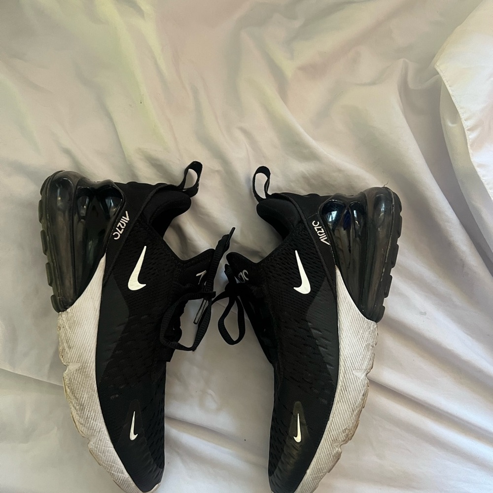 Nike Black and White Air Max 270 Sneakers